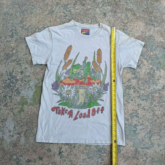 Take A Load Off Trippy Mushroom High Y2K Shirt - Picture 1 of 3